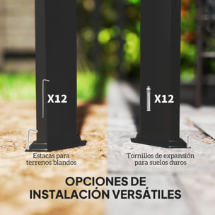 Pérgola de Aluminio con Techo Retráctil Pérgola 3x3 m Cenador con Cortina Enrollable Protección UV30+ Pabellón para Jardín Patio Terraza Exterior Caqui