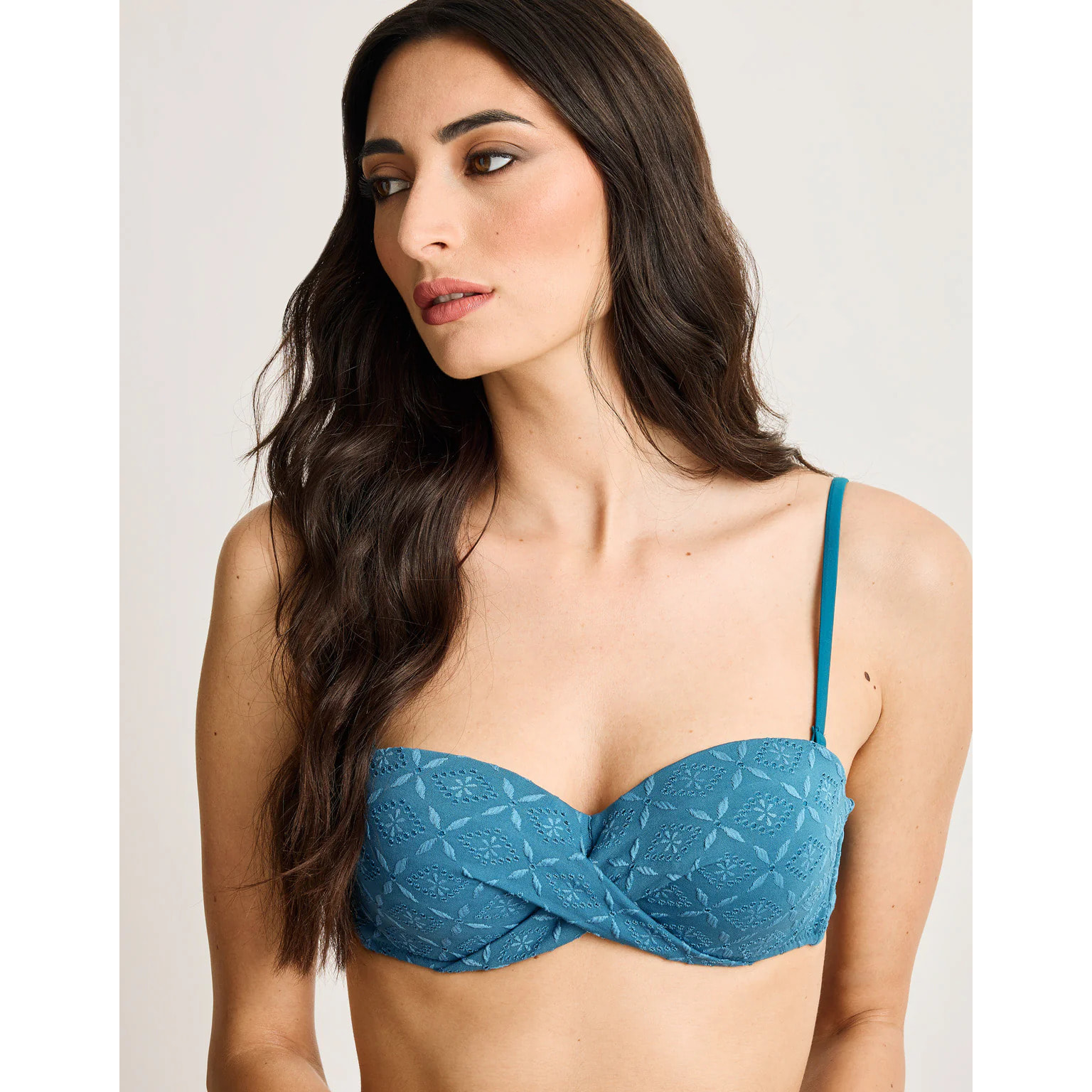 Top Bandeau Azul Petróleo - Bicela