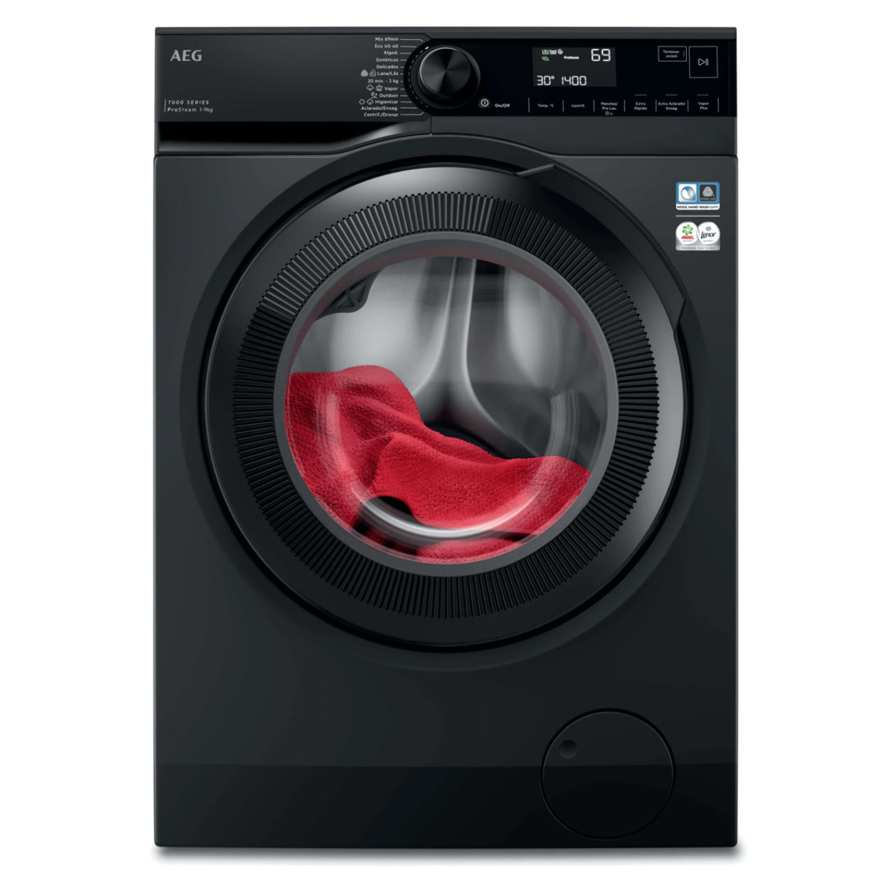 AEG Lavadora de libre instalación Serie 7000 ProSteam® de 9.0 kg LFR7394V4B