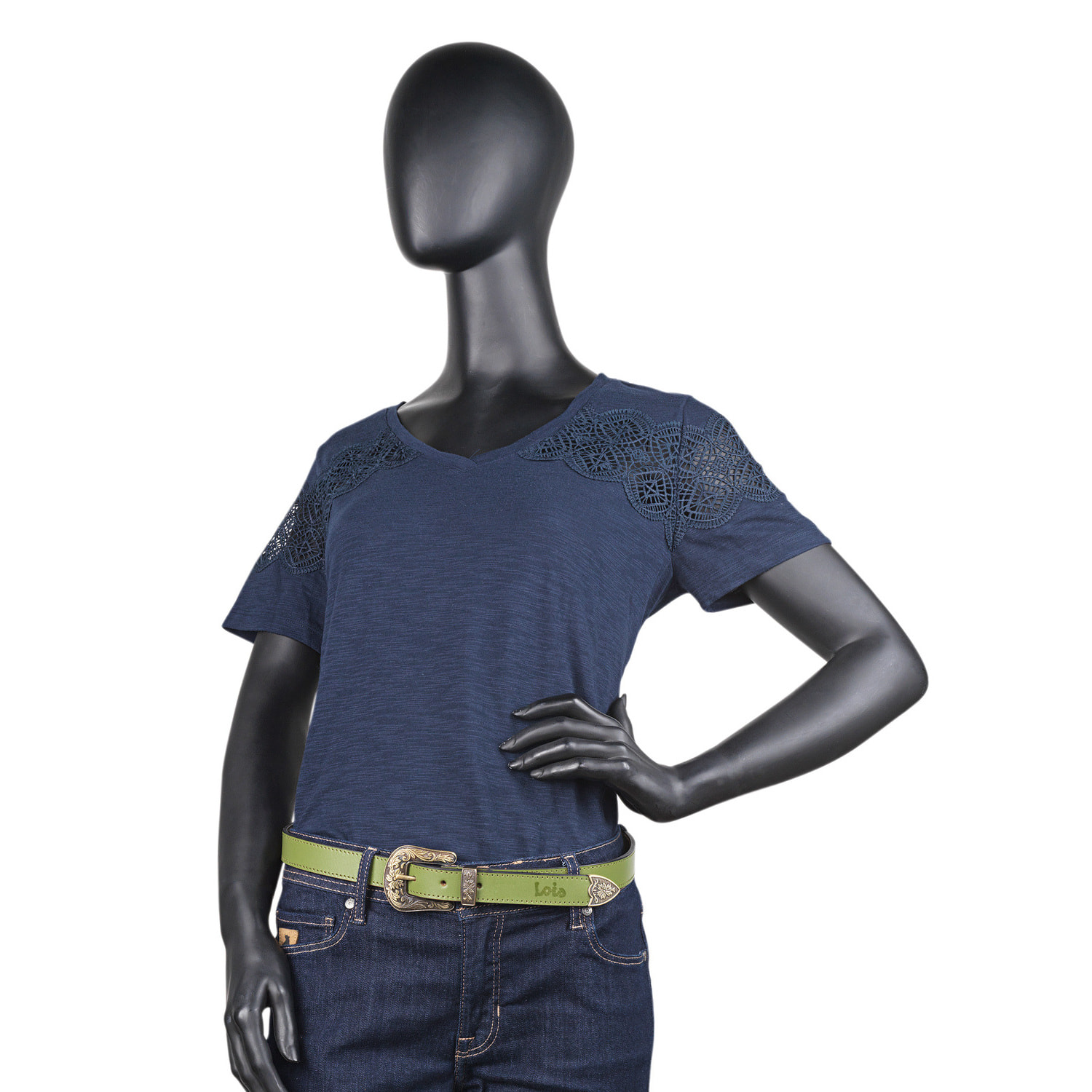 Cinturon Mujer Lois Cinturones Verde 100