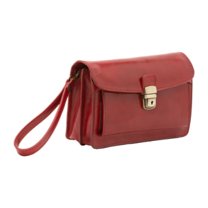 Borsa a mano  da uomo In Vera pelle Made in Italy 24x17x8 cm