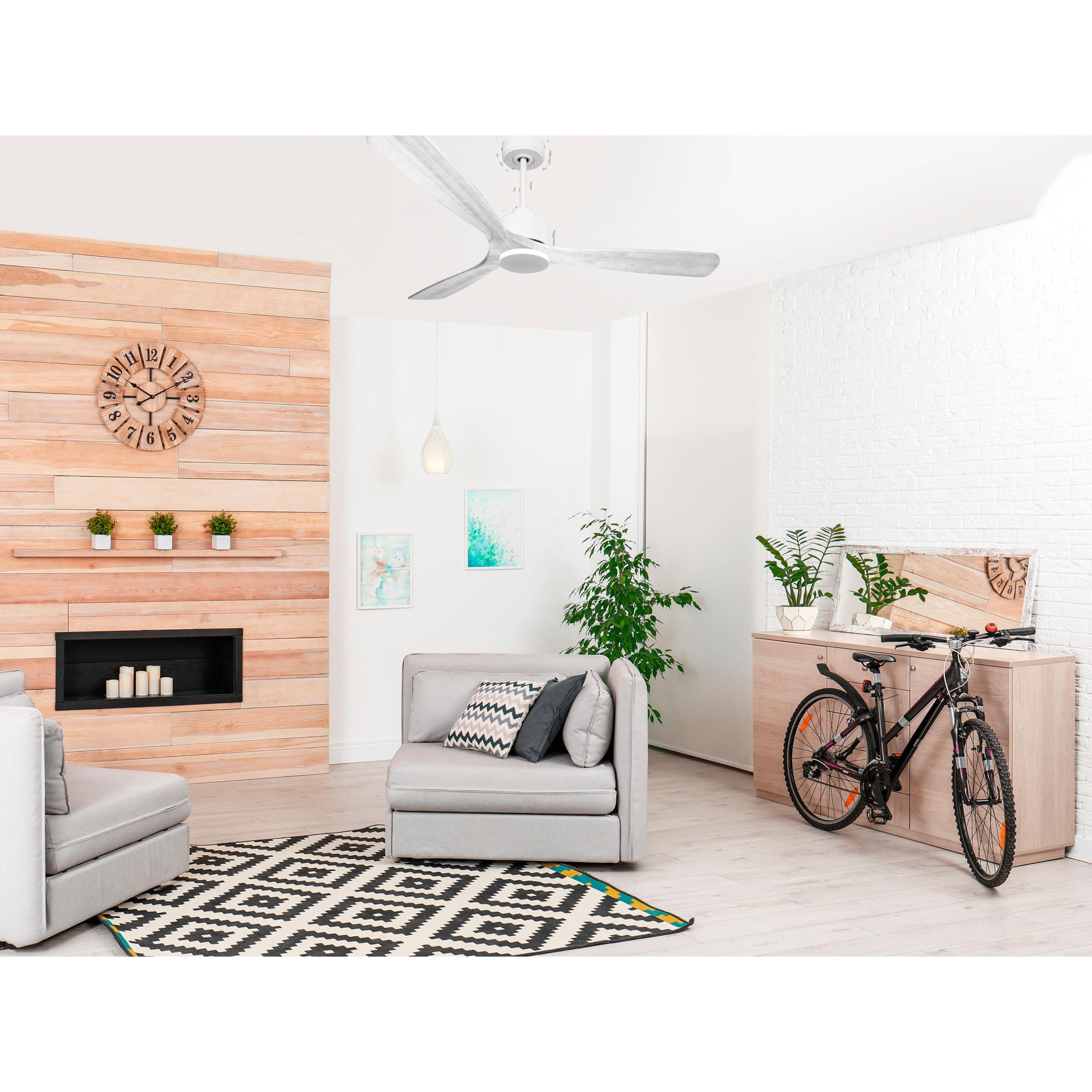 Ventilador de techo Modo Invierno/Verano Termostato Wifi Motor DC Techos Inclinados Mando a Distancia Hypersilence Memoria Vendible Shopify (AUTOMATICO) MadeiraD166C0364896 PURLINE