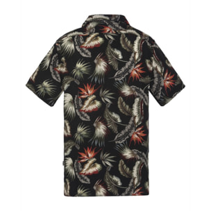 CAMICIA HAWAIANA SCHOTT BLACK TROPICAL