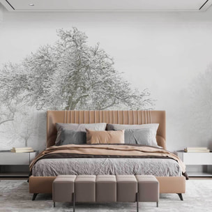 Papier peint panoramique L'hiver arrive  Intissé