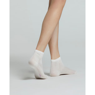 CALZA COTONE MELOGRANO EFFETTO RETE