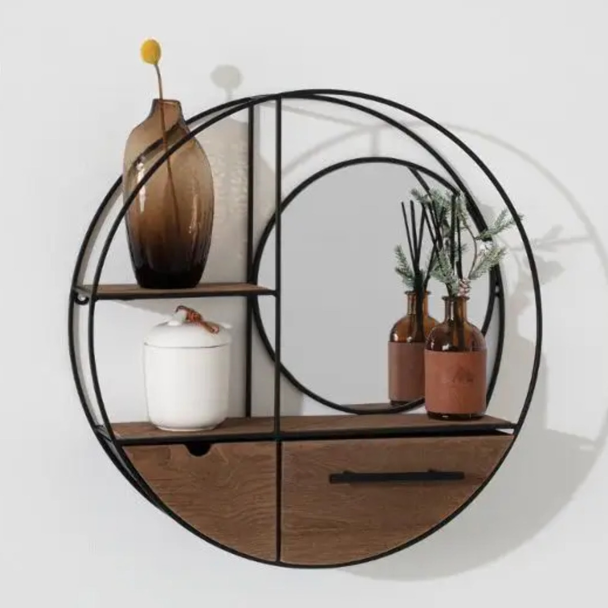 Étagère murale "Miroir" D50 cm