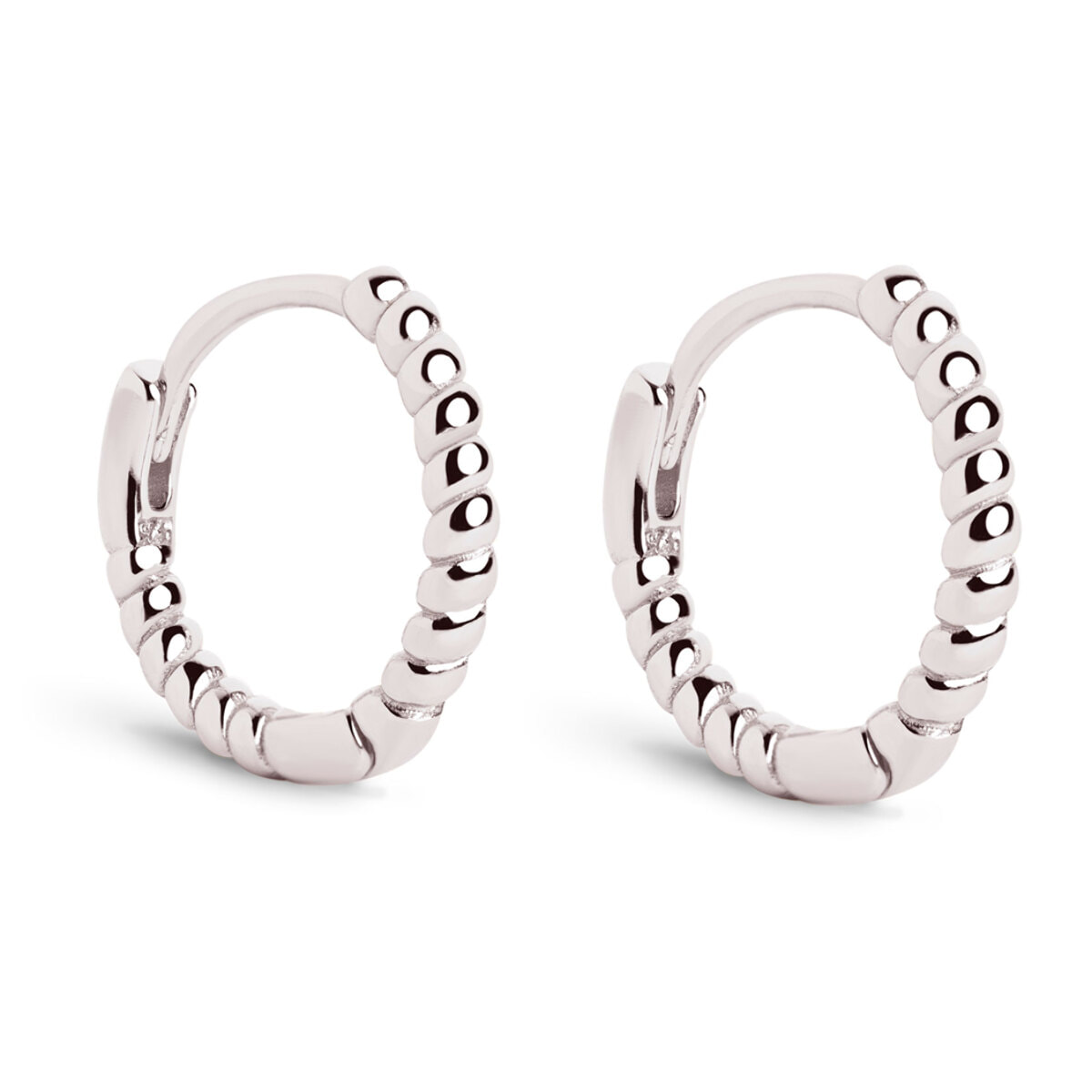 Pendientes Aro Twist Plata