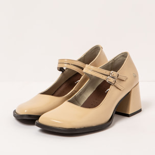 Zapatos 1704 NAPPA SHINNY CHAMPAGNE / VERONA color Champagne