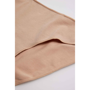 Mini slip in cotone beige