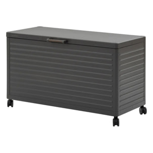 Coffre de rangement "Edenio" graphite S 130 x 60,4 x 78cm en aluminium 510 L
