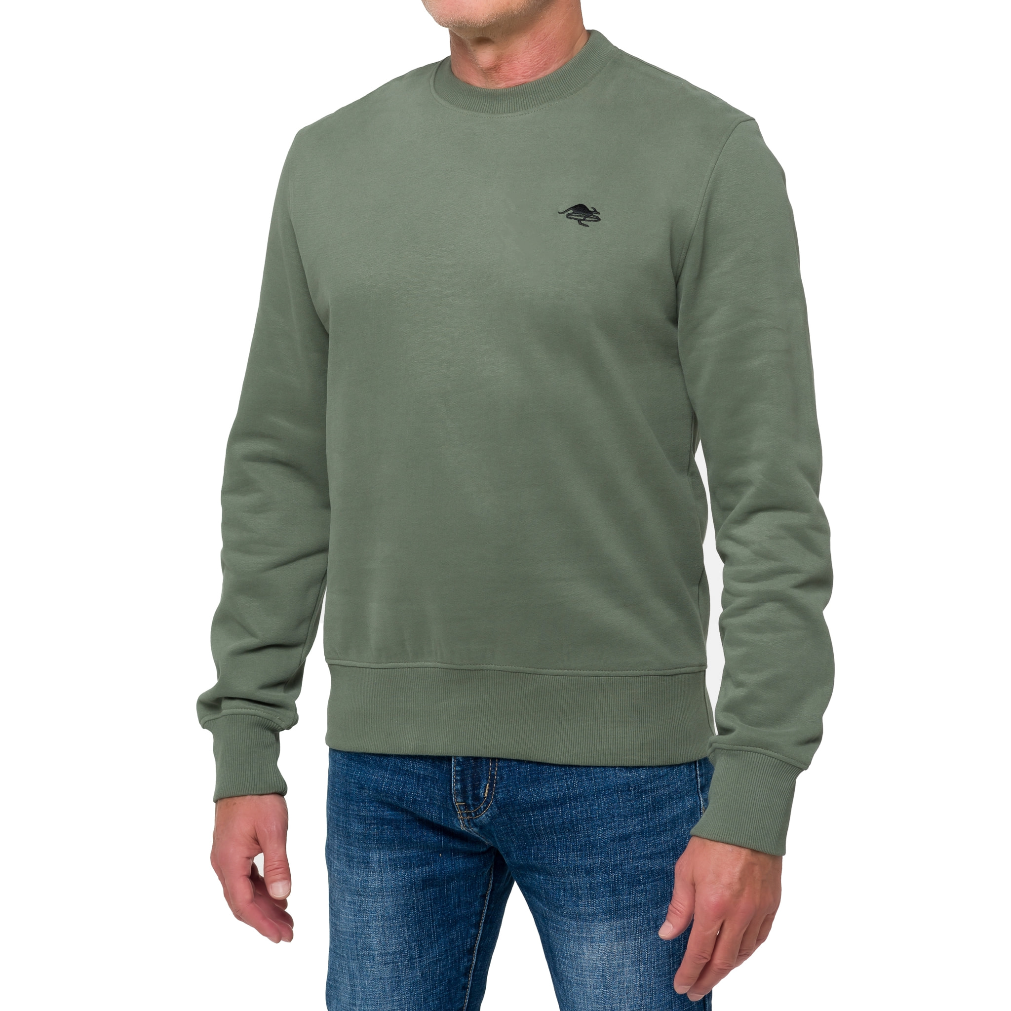 Sudadera de cuello redondo Hot Buttered Eagle Verde