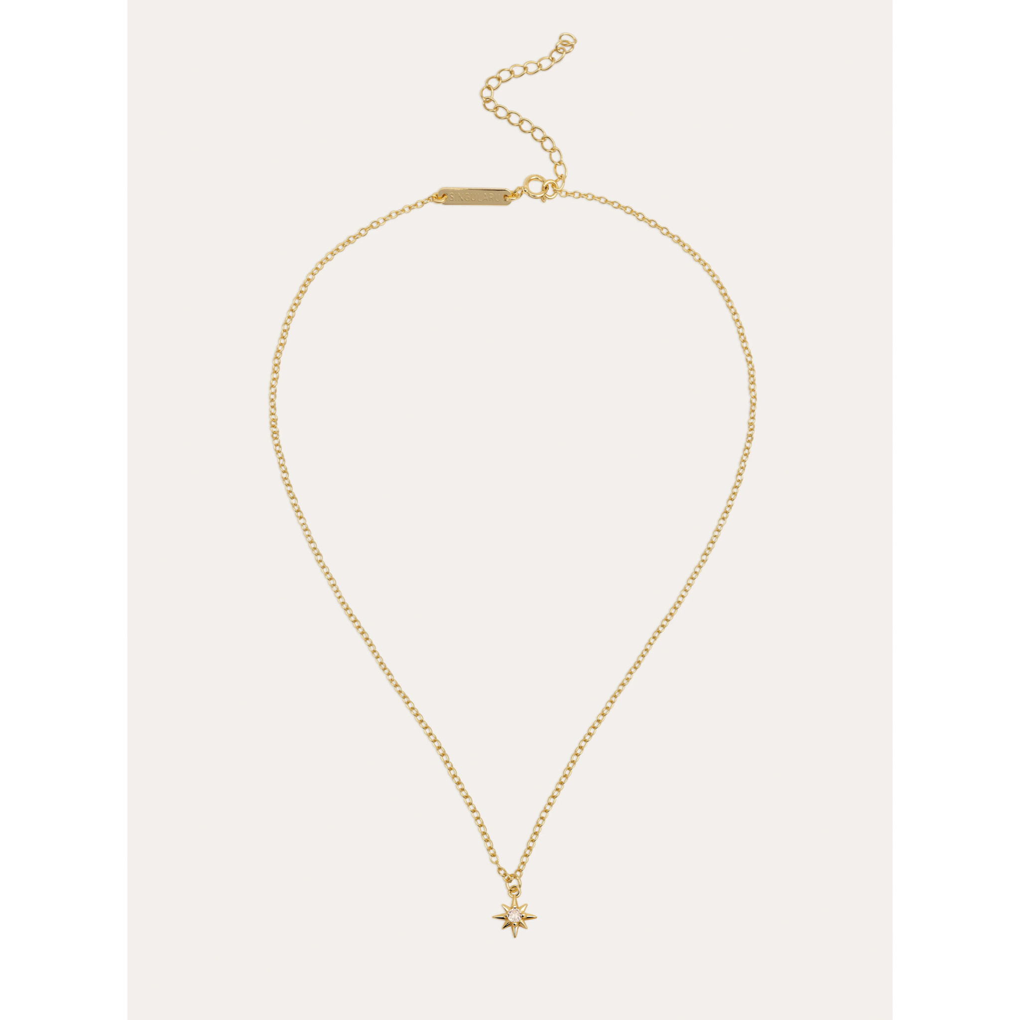 Collar Mini Star Plata Baño Oro