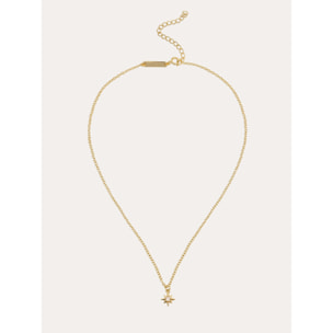 Collar Mini Star Plata Baño Oro