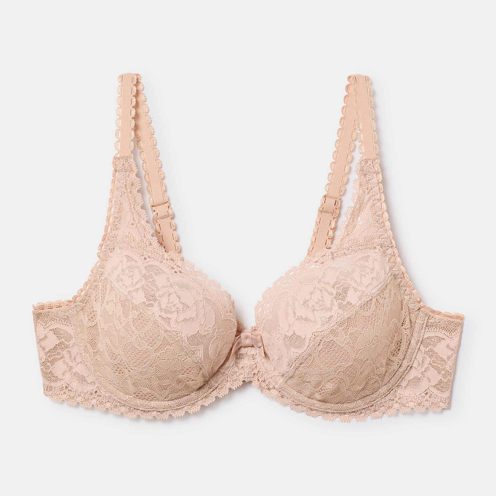 Sujetador con aros Flower Elegance. Con encaje reciclado