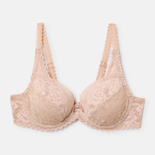 Sujetador con aros Flower Elegance. Con encaje reciclado