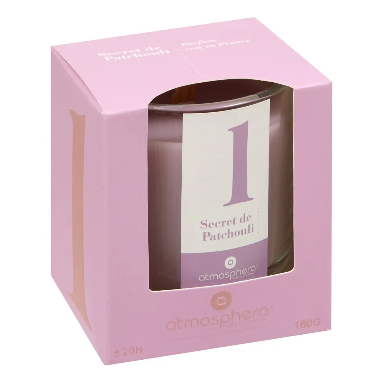 Bougie parfumée 180g Numia Secret de Patchouli