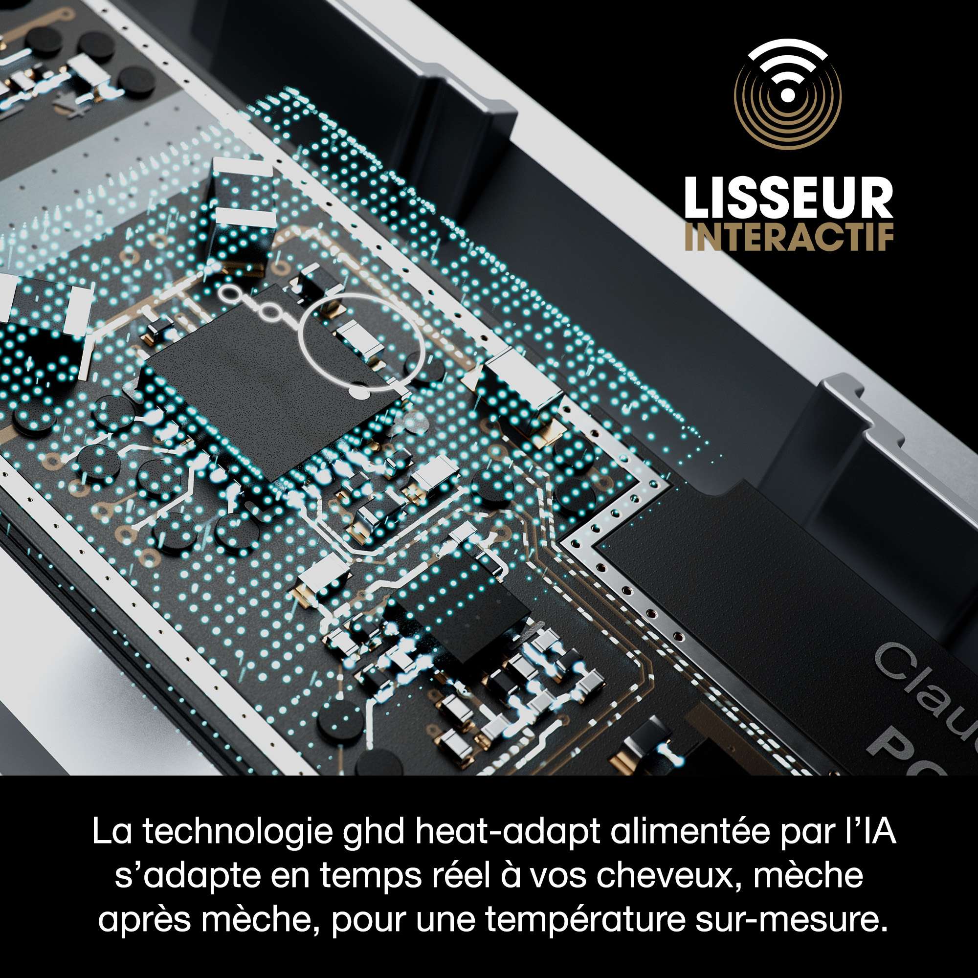 Lisseur interactif ghd Sculpt blanc