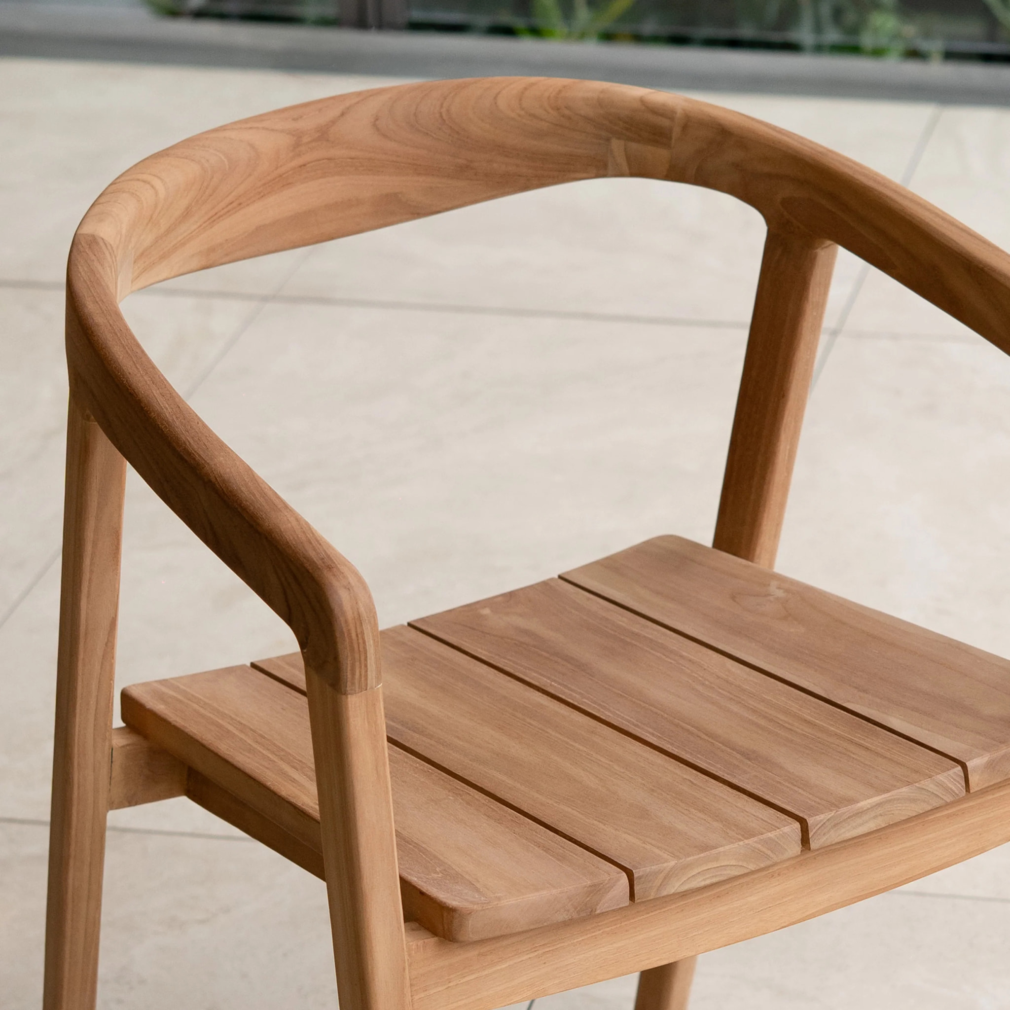 Chaise de jardin en bois de teck massif - Kora