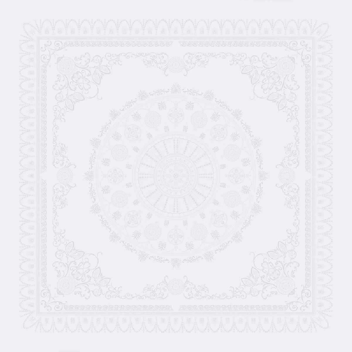 Nappe anti tache pur coton motif jacquard Eloise diamant