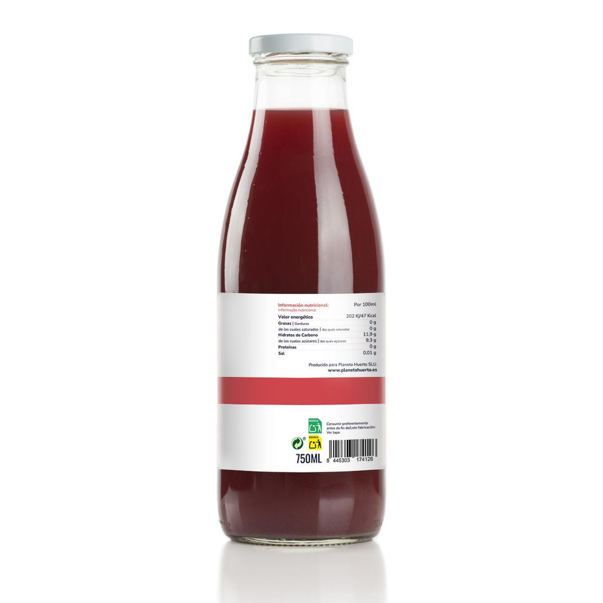 PLANETA HUERTO | Zumo de Granada 100% Fruta Ecológica Exprimida - Sin Azúcar Añadido - 750 ml |