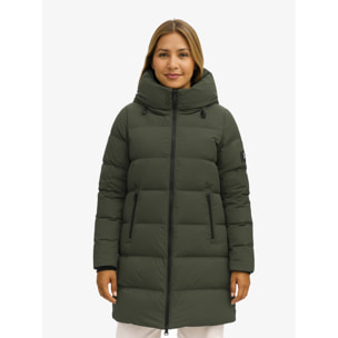 Abrigo para mujer ECOON Biarritz Long jacket - Khaki