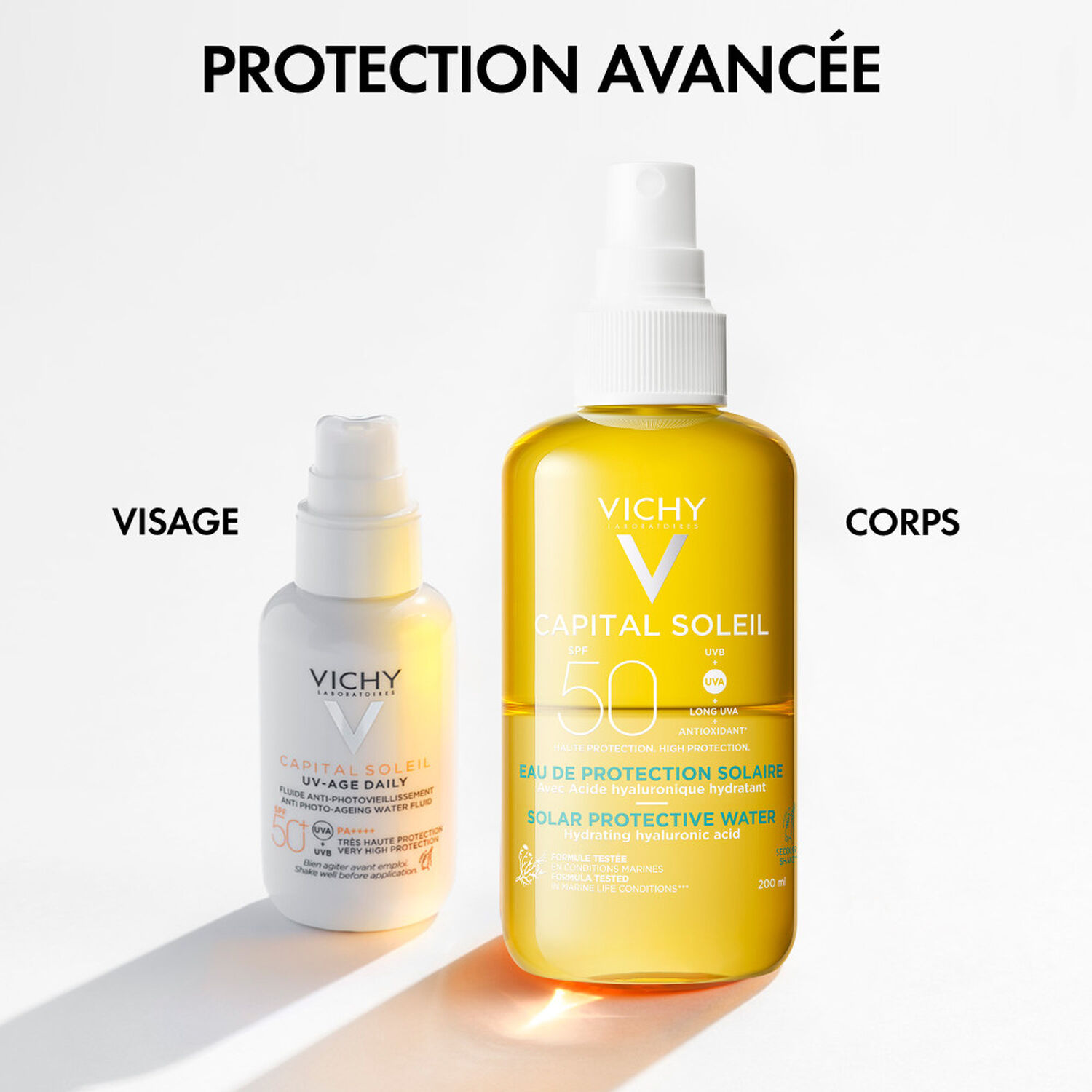 Capital Soleil SPF50 - Eau de Protection Solaire Hydratante 200 ml