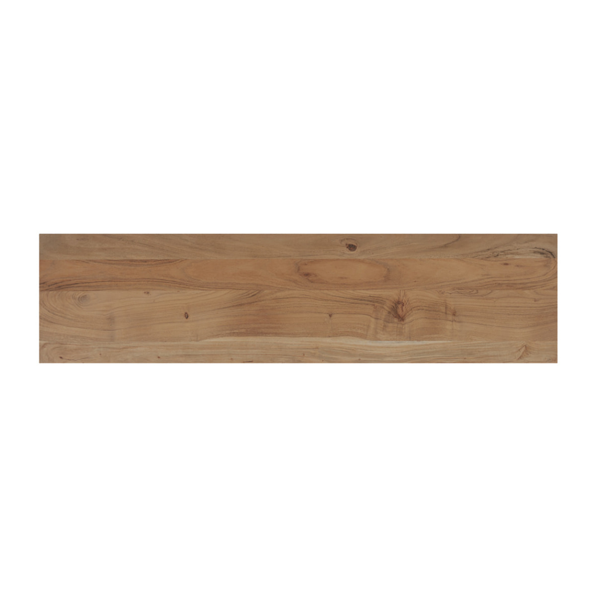 Meuble TV en bois d'acacia massif et métal 140 cm - Alabama