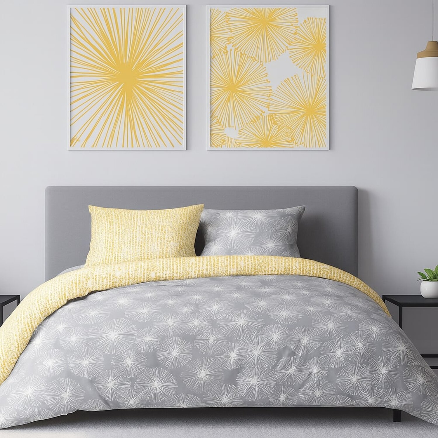 Parure housse de couette 3pcs 100% coton 57fils flight