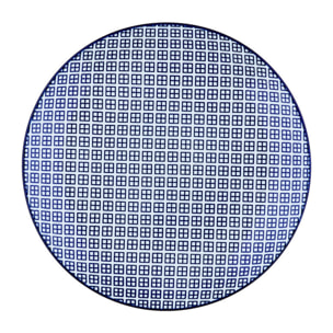 Assiette PATTERN Ø21cm - 6 pièces - Dark blue