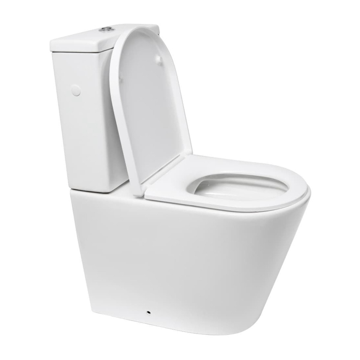 Project ensemble WC à poser sans bride & mécanisme de chasse GEBERIT + abattant SoftClose, blanc brillant (SATPRO31G)