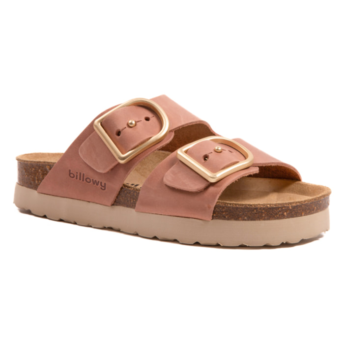 SANDALO CON ZEPPA BILLOWY ROSA