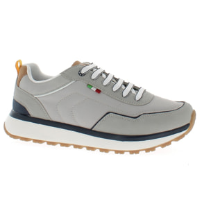 Armata di Mare Scarpe Uomo Sneakers Casual Stringate con Soletta Rimovibile in Memory Foam AMU S25D742 Light Grey