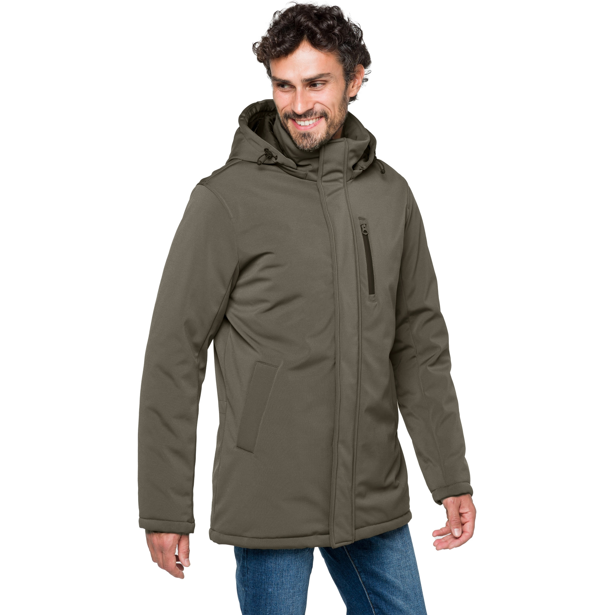 Chaqueta Hot Buttered térmica impermeable Nusakan verde militar