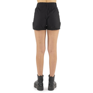 Pantalón corto estilo boxeo con logo dorado para mujer Leone Gold