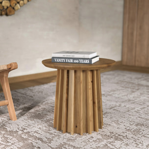 Table d'appoint en bois massif d'acacia - Suzon