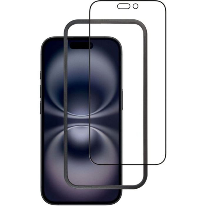 Protège écran ADEQWAT iPhone 16 pro /17 anti lumière Bleu