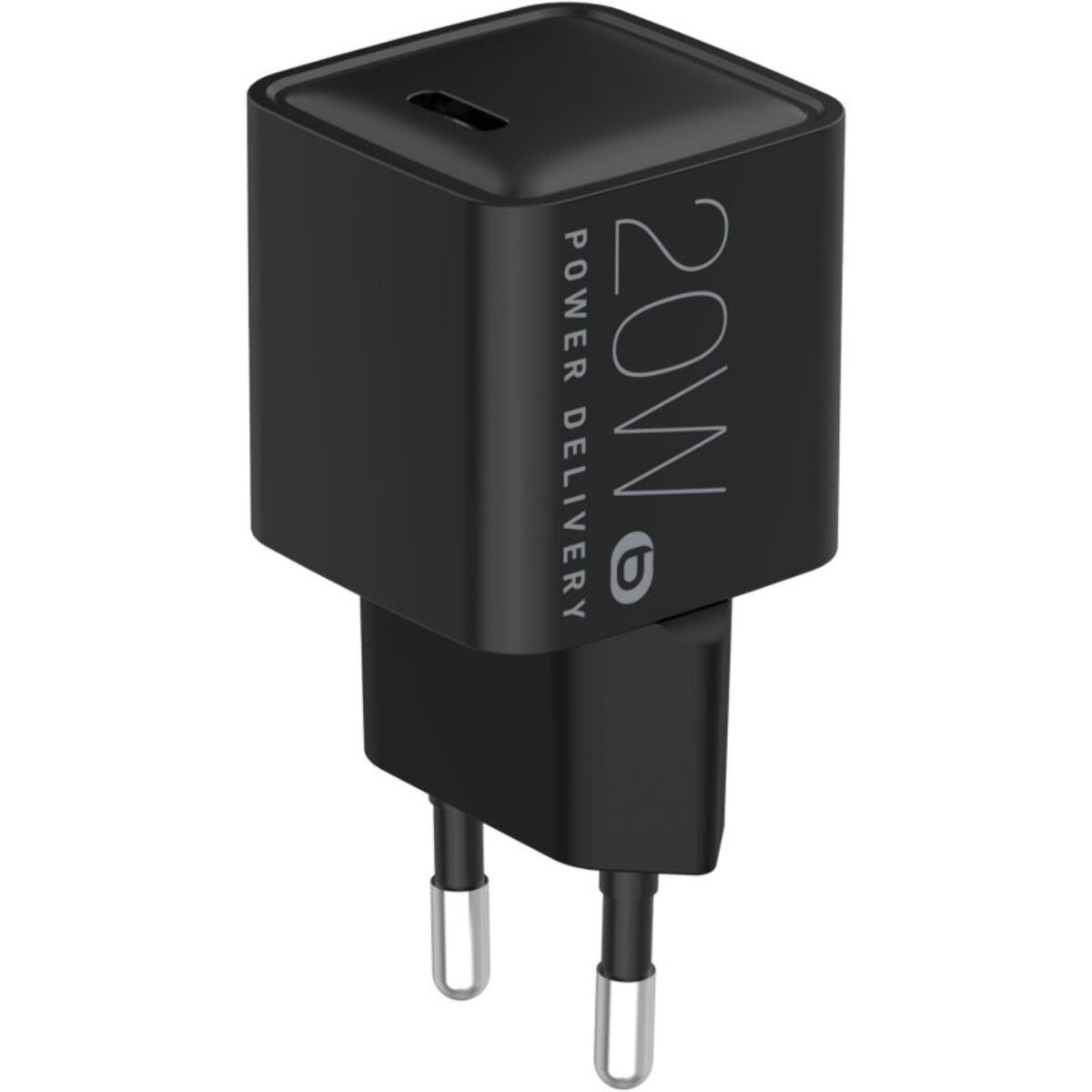 Chargeur ESSENTIELB 20W charge rapide USB-C Noir