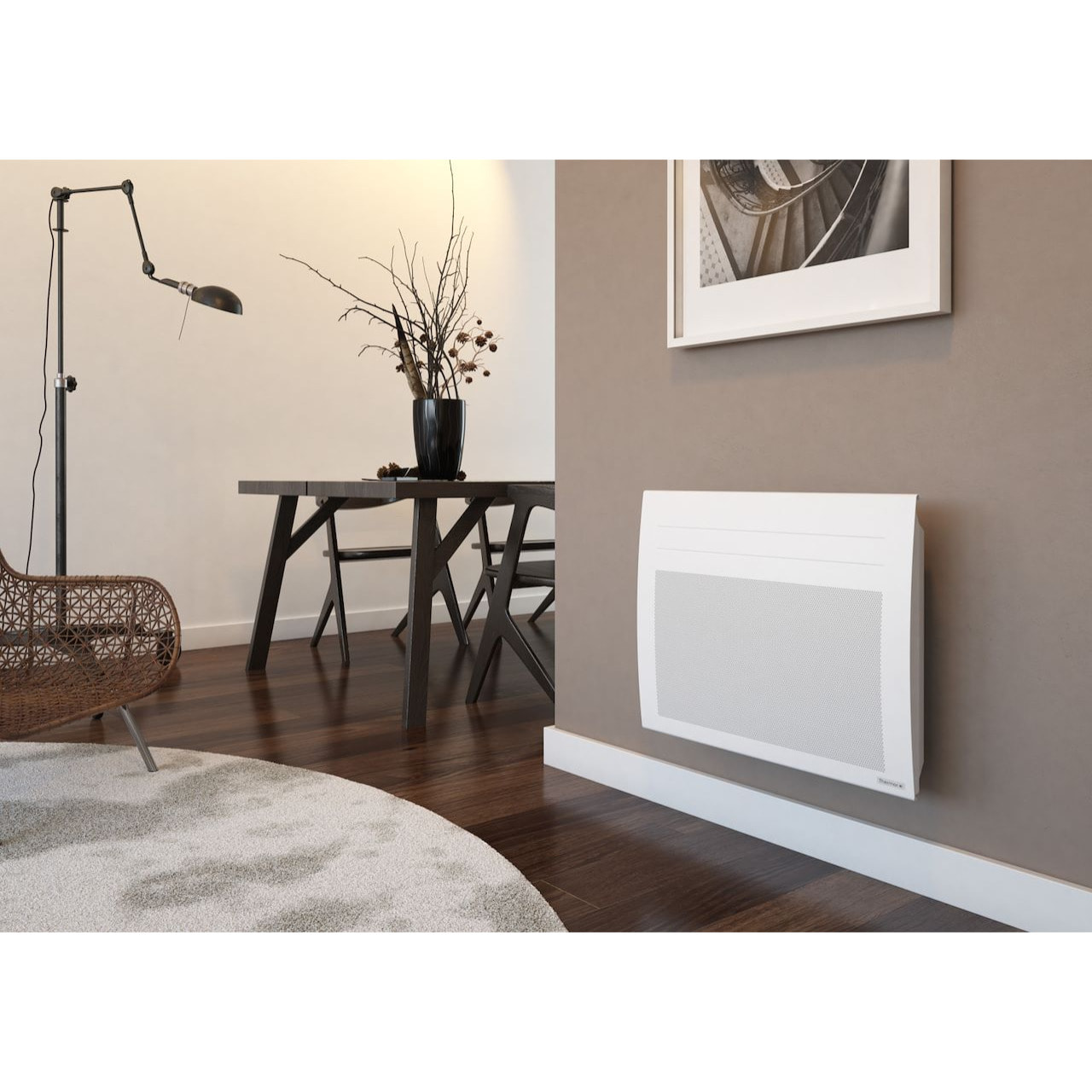 Radiateur électrique rayonnant digital Amadeus 3 horizontal blanc - 2000 W - THERMOR - 443223