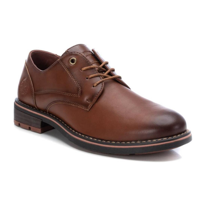 Zapato blucher/derby camel