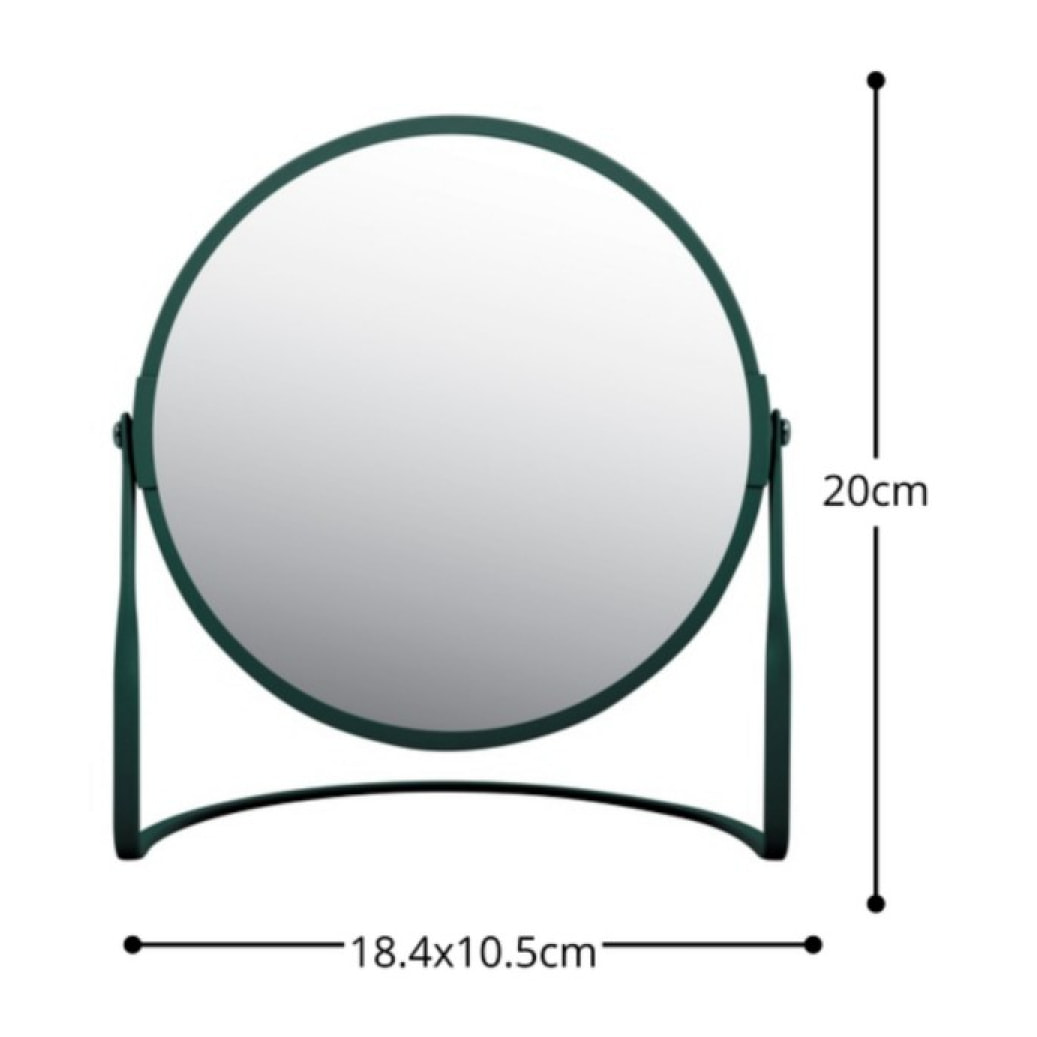 Miroir grossissant sur pied Acier AKIRA Vert Foncé Spirella