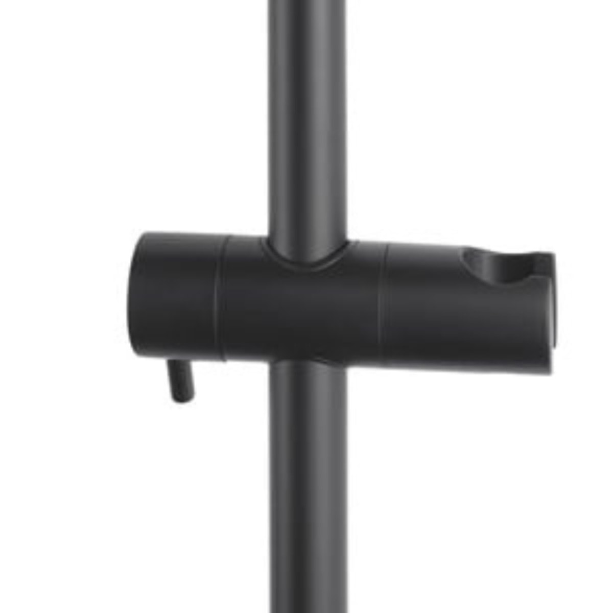Set de douche avec mitigeur thermostatique + douche de tête + douchette 3 jets, noir mat (SATSSTZC)