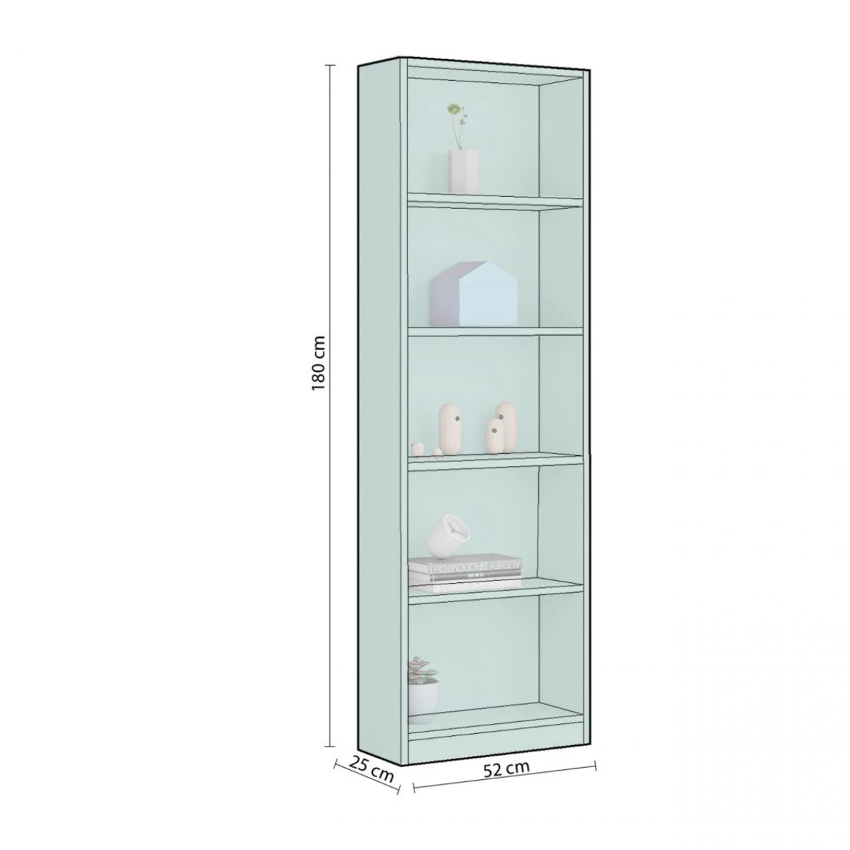 Estantería juvenil Smile Verde Aqua