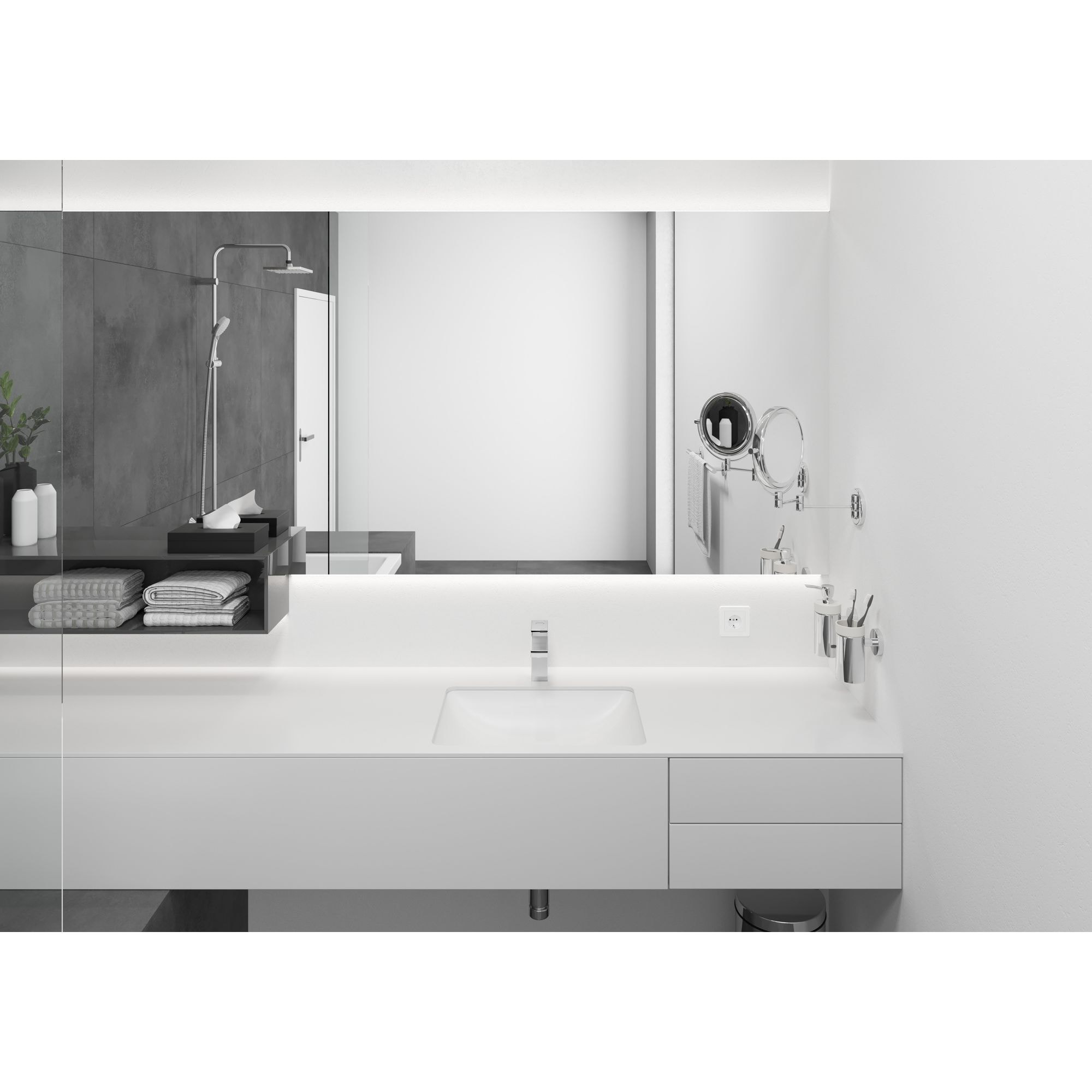 Vernis Shape Mitigeur de lavabo 100 sans tirette ni vidage chromé