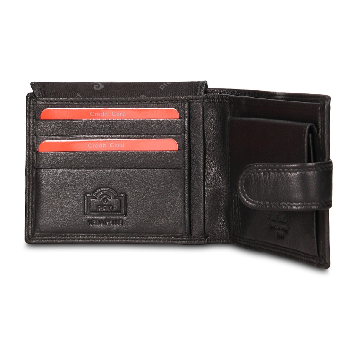 Portafoglio uomo in vera pelle - Modello Erevan Pro - Casual - 12.5 x 9.0 x 2.0 cm