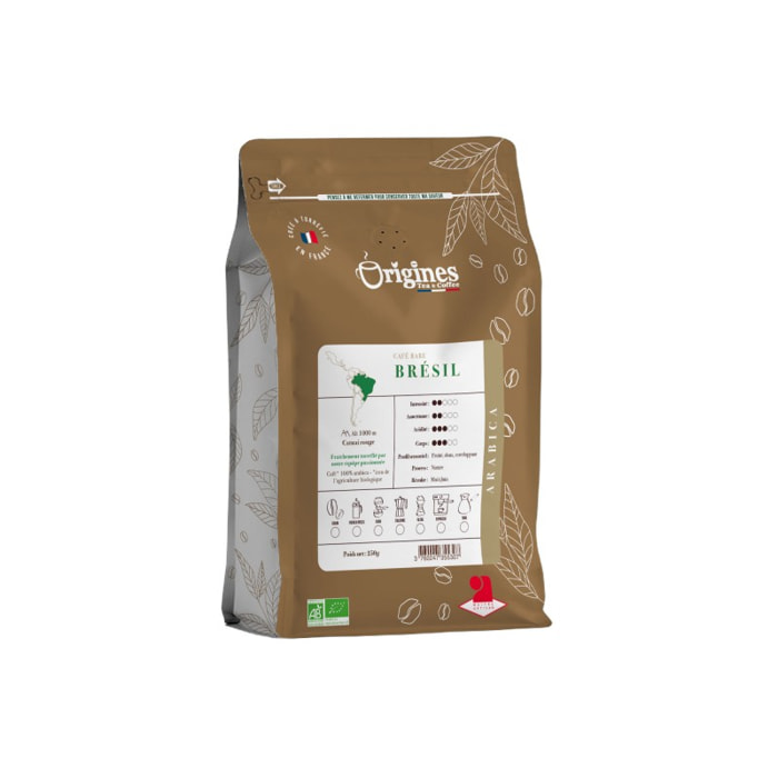 Café rare Bio - Brésil - Grain 250g