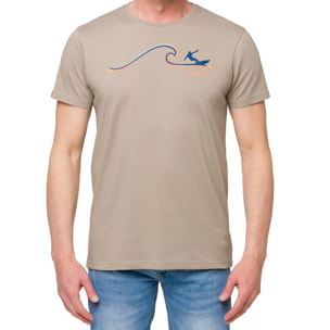 T-shirt in cotone 150 gr Hot Buttered Tamahee Cachi.