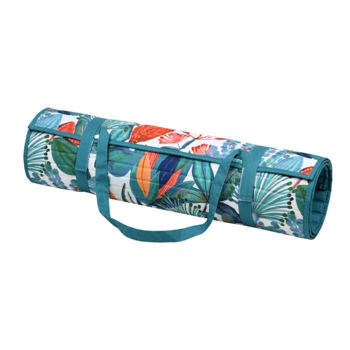 Matelas extérieur de plage à motif exotique - Vert