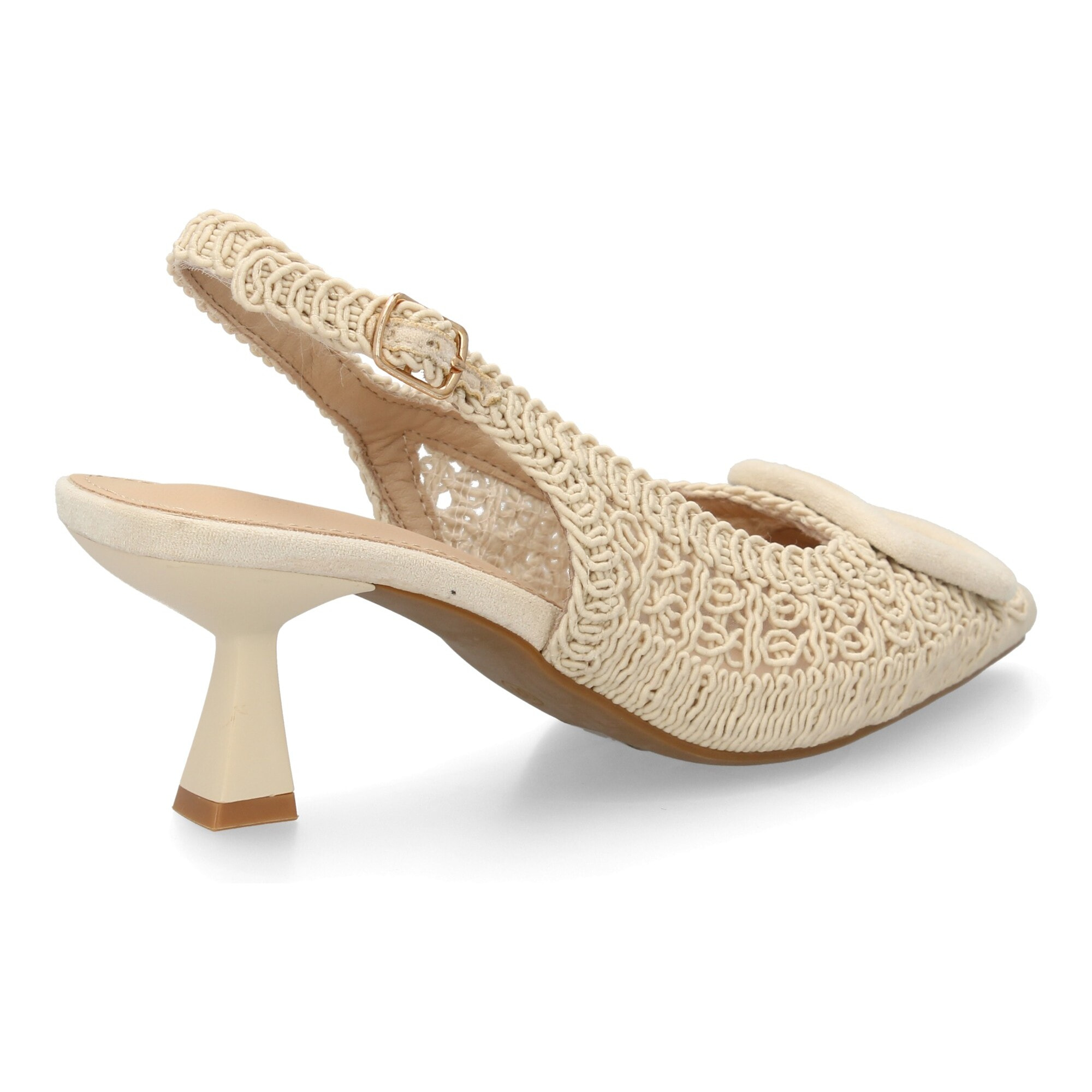 Zapato destalonado elegante tacón medio