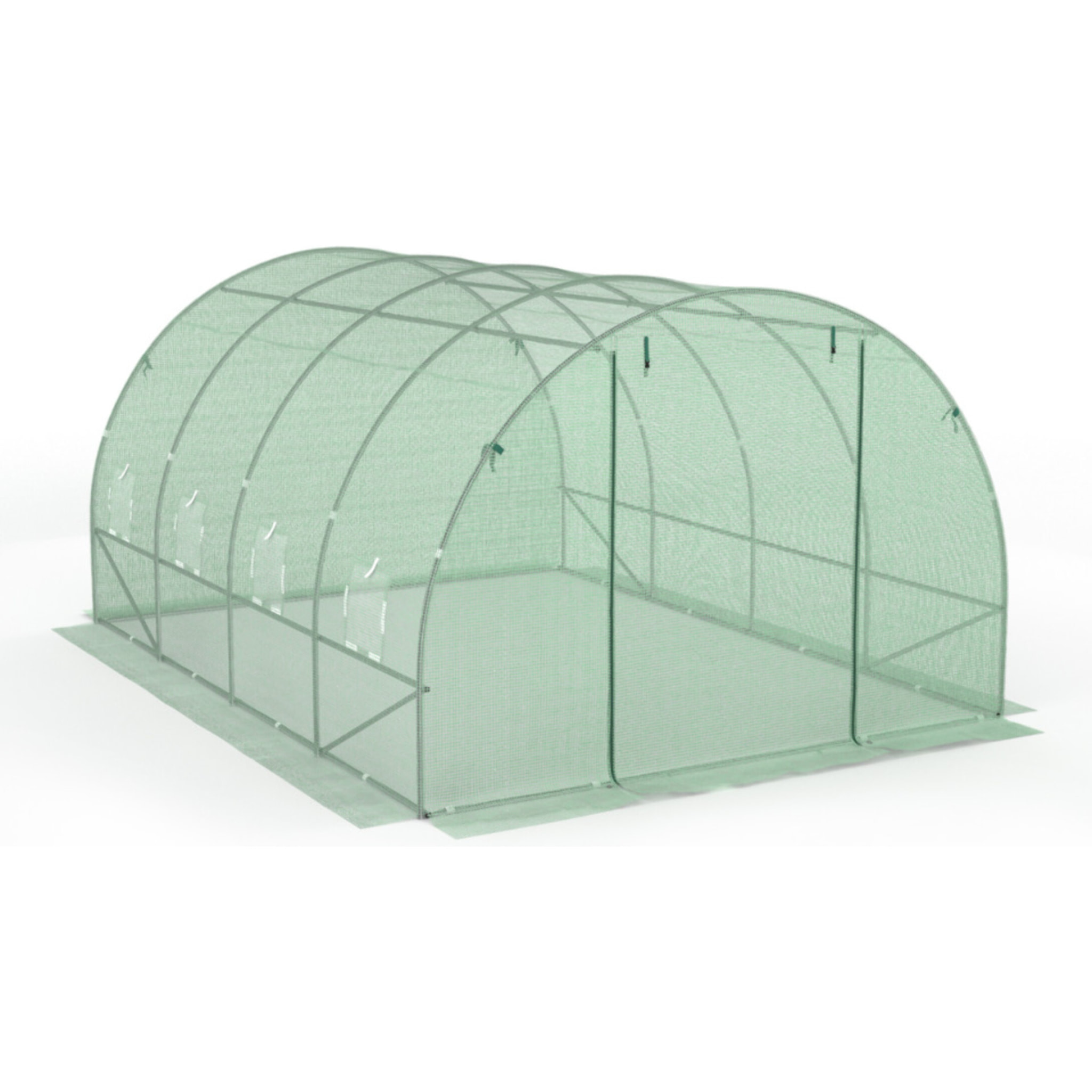 Serre tunnel verte 3x4m toutes saisons