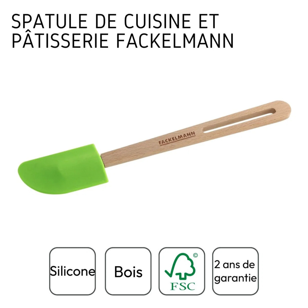 Ensemble de 2 Spatules de cuisine et de pâtisserie 30 cm Fackelmann